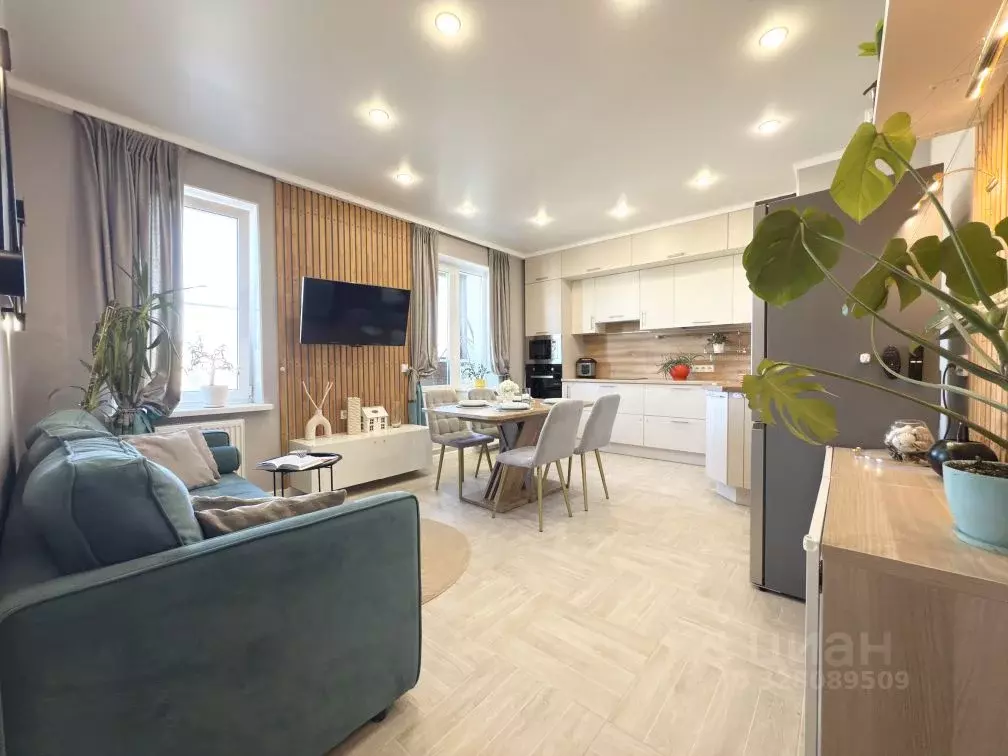 2-к кв. Ленинградская область, Всеволожский район, пос. Бугры ул. ... - Фото 1