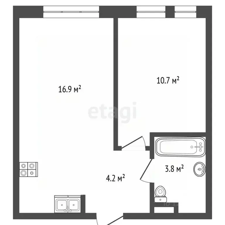 1-к кв. Московская область, Котельники Белая Дача мкр, 26 (35.6 м) - Фото 2