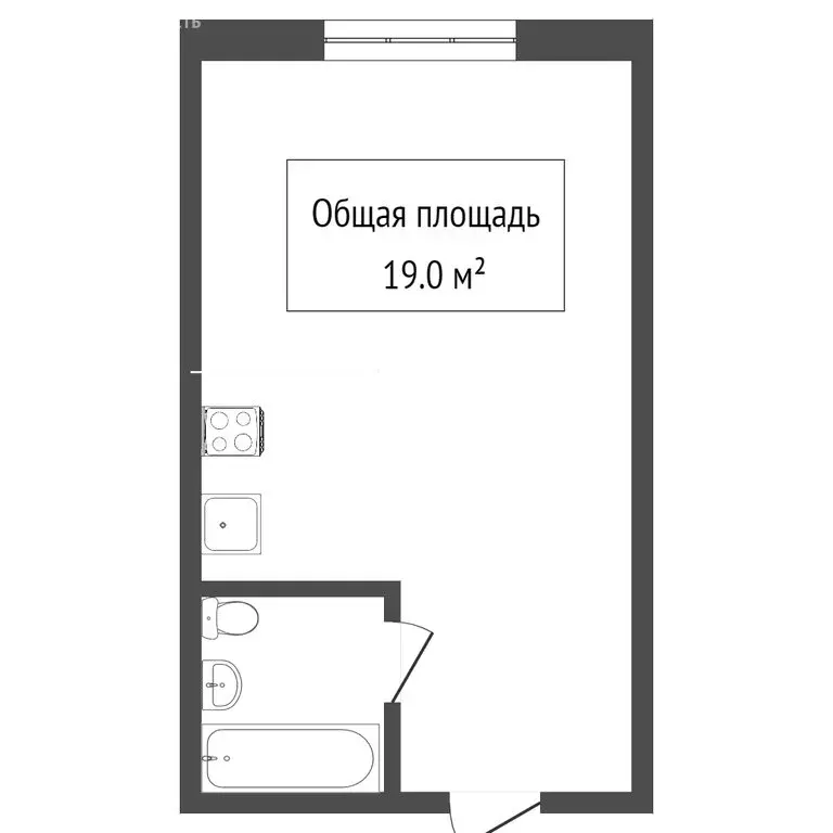 Квартира-студия: Томск, микрорайон Солнечный, улица Герасименко, 7Д ... - Фото 0