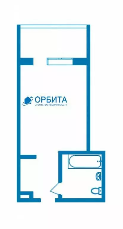 Квартира-студия: Тюмень, улица 30 лет Победы, 79 (21 м) - Фото 1