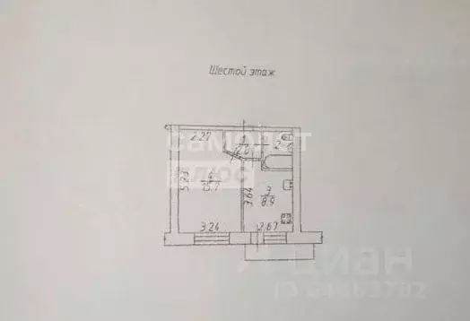 1-к кв. Вологодская область, Вологда Водники мкр, ул. Северная, 36А ... - Фото 2