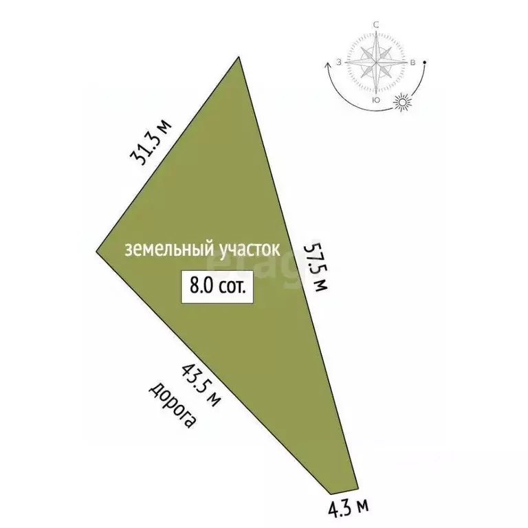 Участок в Москва № 117 кв-л,  (7.98 сот.) - Фото 2