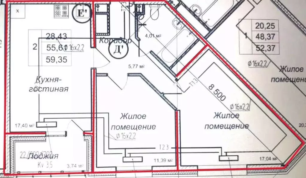 2-к кв. Сахалинская область, Южно-Сахалинск ул. Имени Н.Г. Смирнова, 6 ... - Фото 2