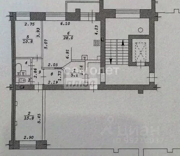 3-к кв. Новосибирская область, Новосибирск Выборная ул., 125/1 (71.1 ... - Фото 2