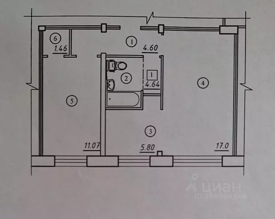 2-к кв. Кемеровская область, Юрга ул. Мира, 11 (44.5 м) - Фото 0