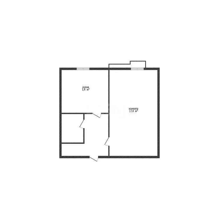 1-комнатная квартира: посёлок Троицкий, Молодёжная улица, 3 (29.5 м) - Фото 1
