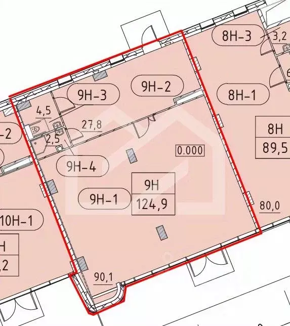 Торговая площадь в Москва Марк жилой комплекс, к2 (125 м) - Фото 1