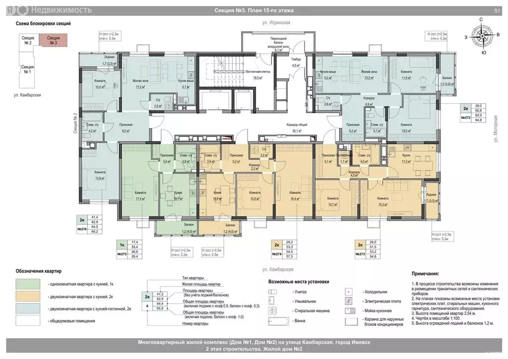 2-комнатная квартира: Ижевск, Игринская улица (64.5 м) - Фото 2