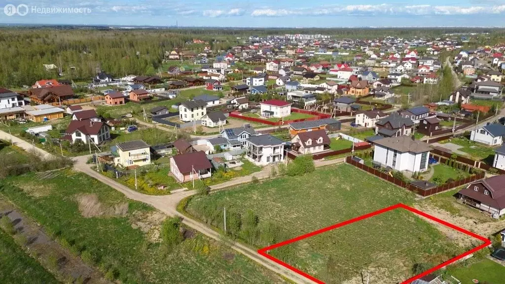 Участок в деревня Узигонты, коттеджный посёлок Зелёная Долина, ... - Фото 1