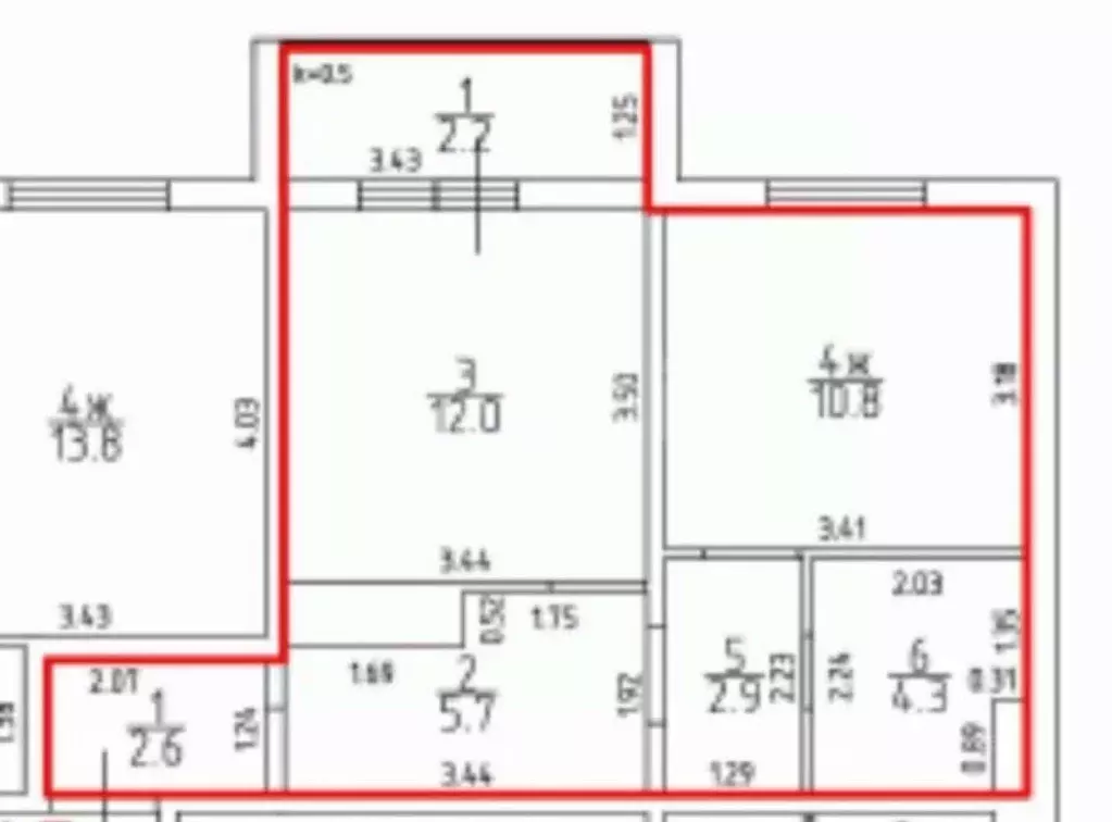 1-к кв. Калининградская область, Калининград ул. Левитана, 63к3 (38.3 ... - Фото 2