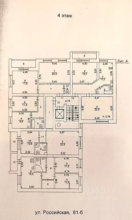 4-к кв. Челябинская область, Челябинск Российская ул., 61Б (98.3 м) - Фото 2