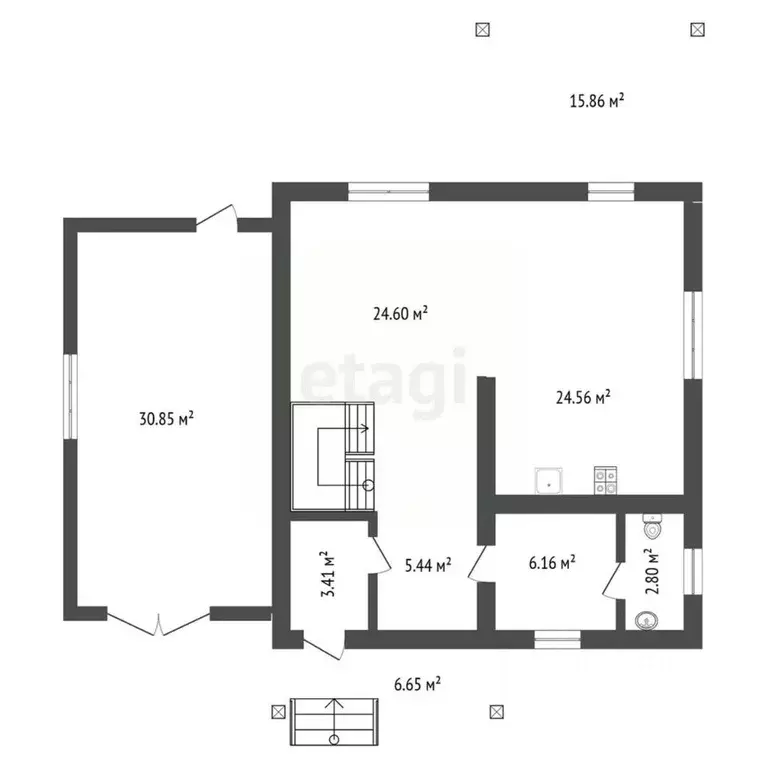 Дом в Воронежская область, Семилукский район, Губаревское с/пос, с. ... - Фото 2