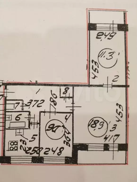 3-к. квартира, 57,5 м, 2/9 эт. - Фото 0
