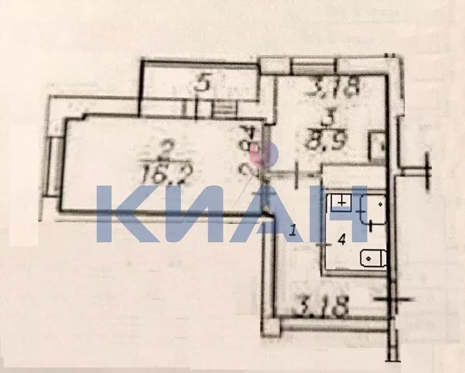 1-к кв. Красноярский край, Красноярск ул. Вильского, 18Ж (36.8 м) - Фото 1