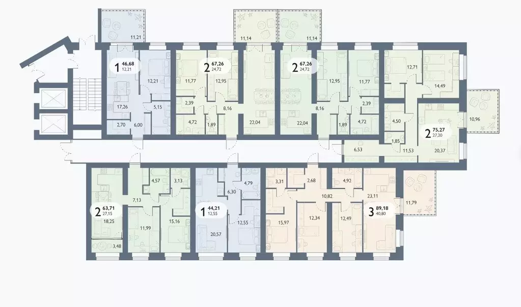 2-к кв. Брянская область, Брянский район, пос. Мичуринский, ... - Фото 2