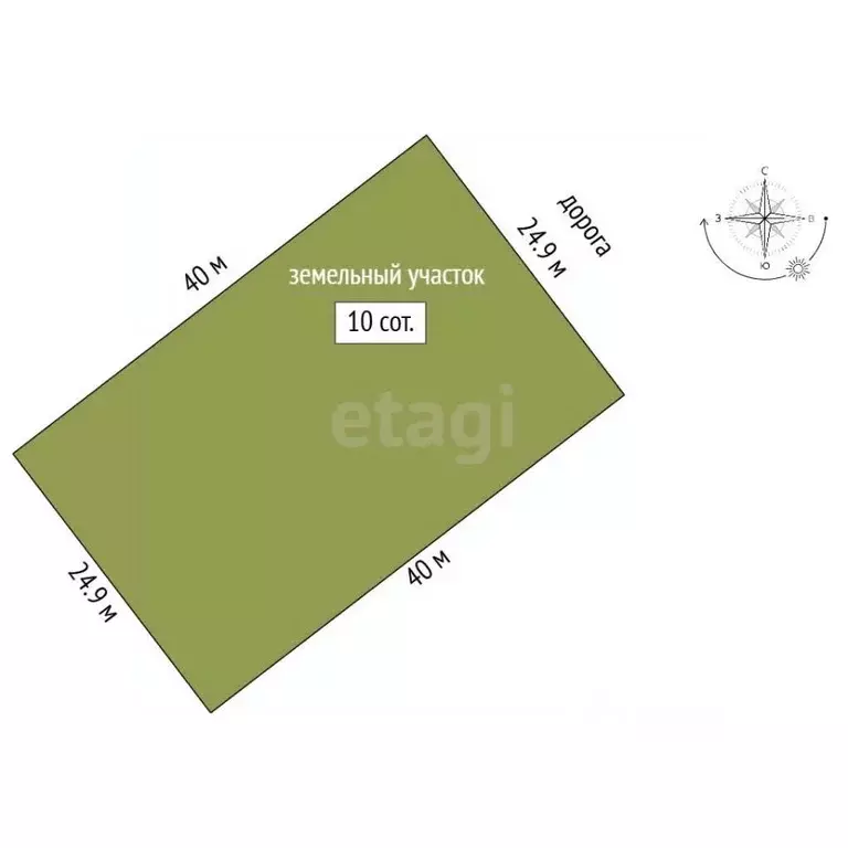 Участок в Тамбовская область, Тамбовский муниципальный округ, д. ... - Фото 2