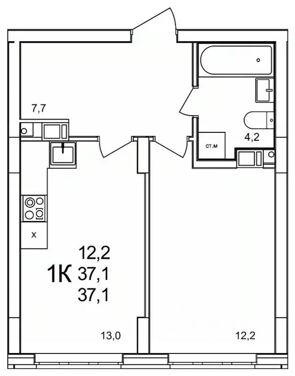 1-к кв. Нижегородская область, Нижний Новгород д. Анкудиновка, КМ ... - Фото 0