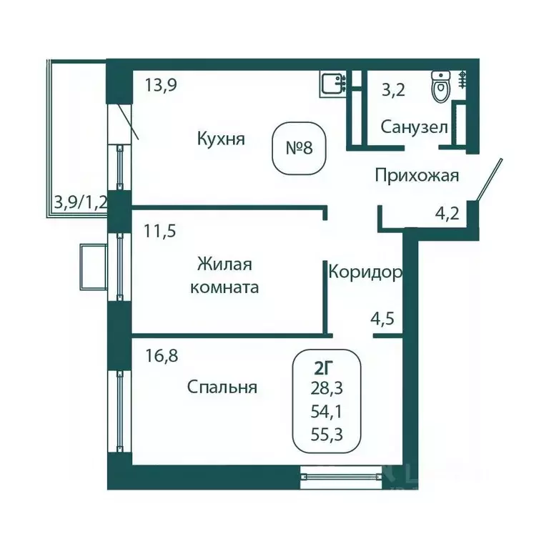 2-к кв. Московская область, Солнечногорск городской округ, Андреевка ... - Фото 0