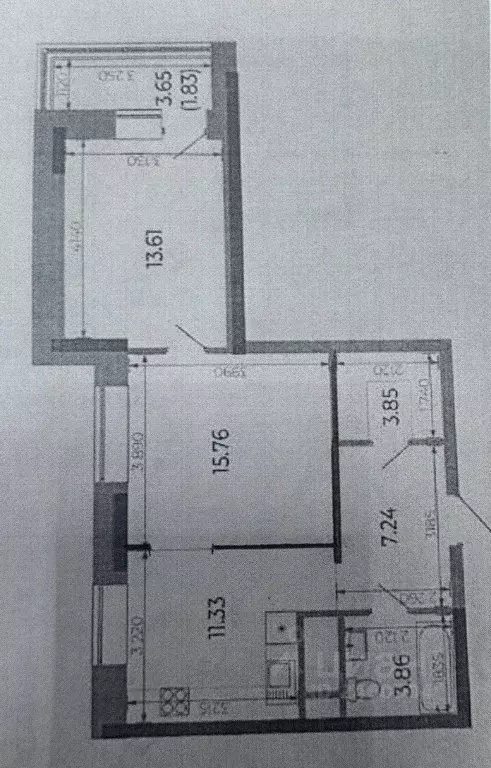 2-к кв. Татарстан, Казань ул. Братьев Касимовых, 35 (55.4 м) - Фото 1