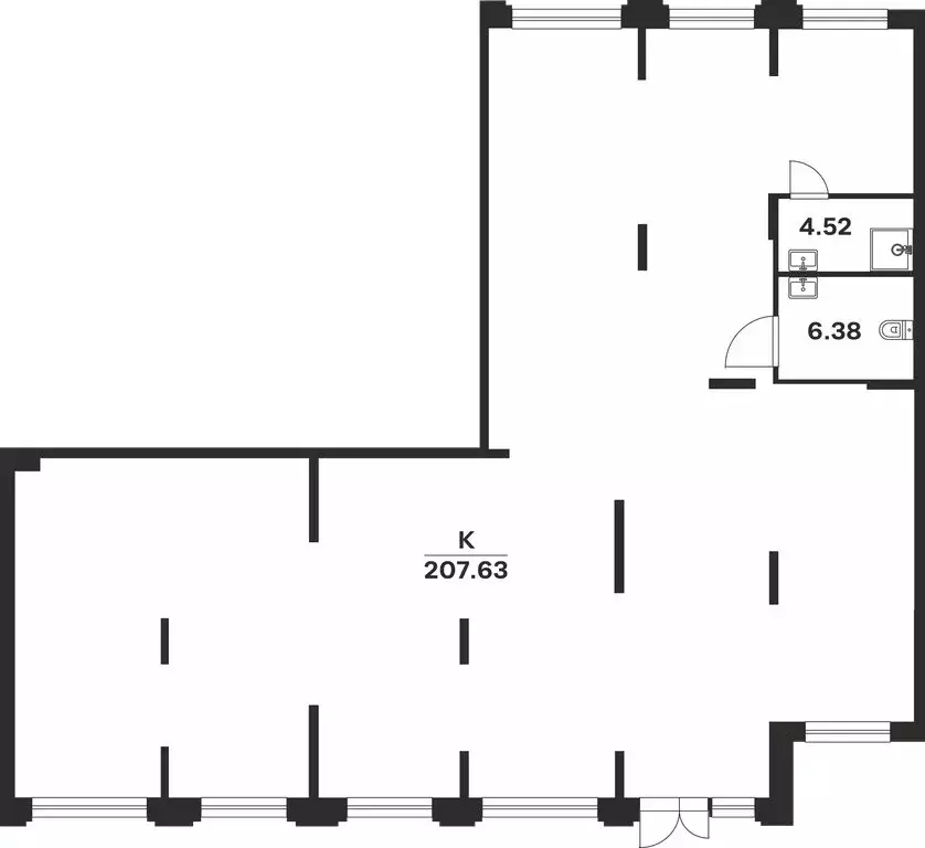 Помещение свободного назначения (207.63 м) - Фото 2