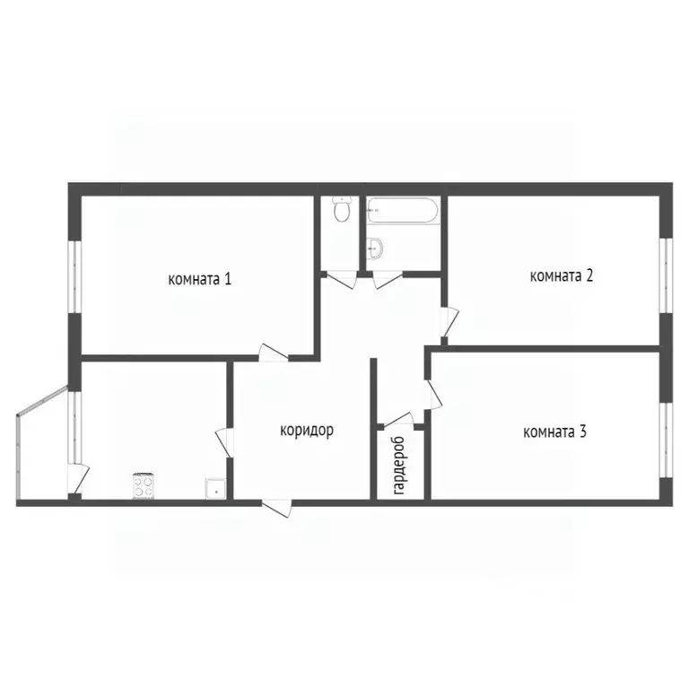 3-к кв. Ханты-Мансийский АО, Сургут ул. Федорова, 69 (71.3 м) - Фото 1
