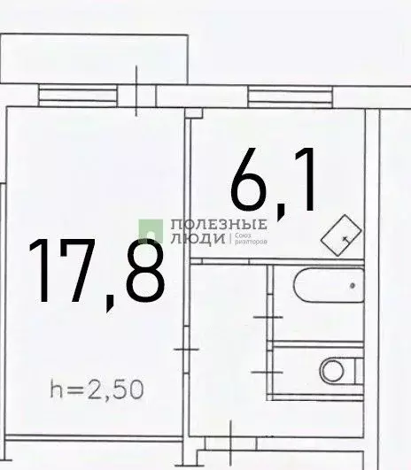 1-к кв. Красноярский край, Красноярск ул. 8 Марта, 20 (33.0 м) - Фото 2