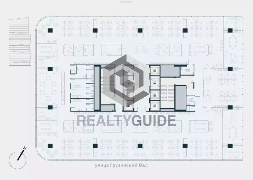 Офис в Москва ул. Грузинский Вал, 3 (1248 м) - Фото 1
