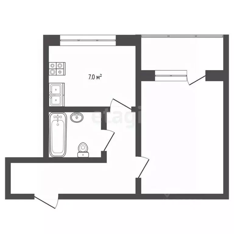 1-к кв. Мордовия, Саранск просп. 70 лет Октября, 84 (34.2 м) - Фото 2