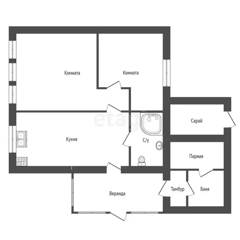 Дом в Ульяновск, 1-й переулок Деева (40.5 м) - Фото 0