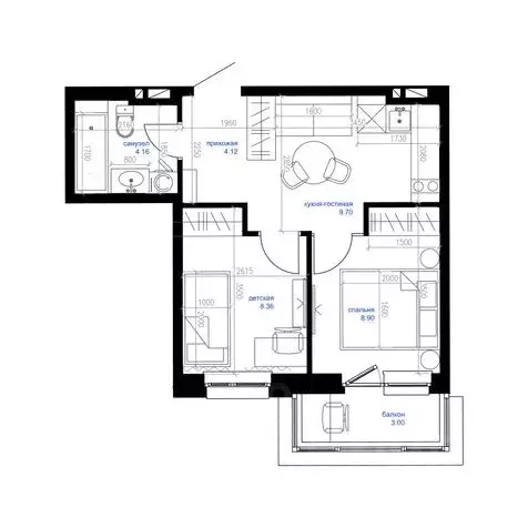 1-к кв. Приморский край, Владивосток Сердце квартала жилой комплекс ... - Фото 1