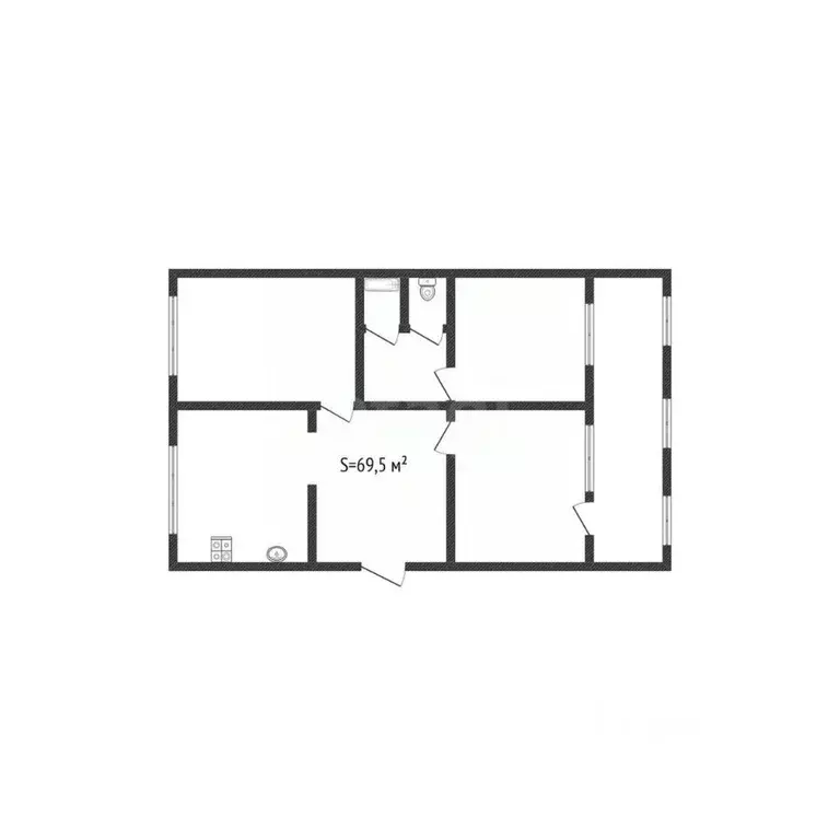 3-к кв. Алтайский край, Бийск Ударная ул., 88/2 (69.5 м) - Фото 2