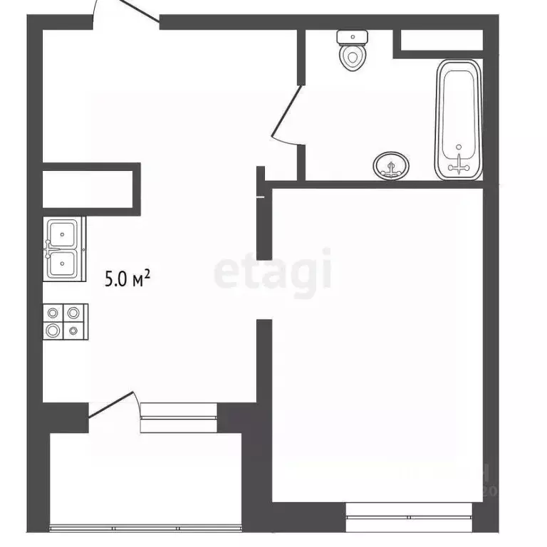 1-к кв. Ярославская область, Ярославль ул. Ньютона, 16к2 (33.6 м) - Фото 2