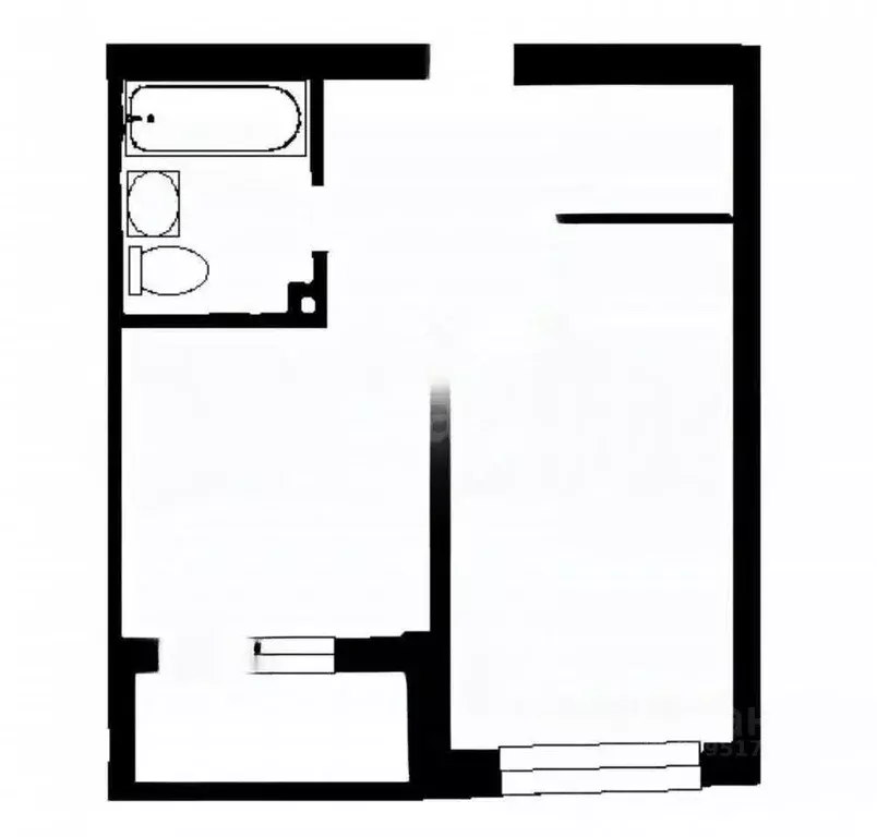 1-к кв. Татарстан, Казань ул. Павлюхина, 128 (37.6 м) - Фото 2