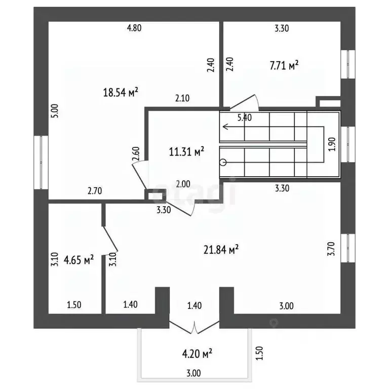 Дом в Крым, Симферопольский район, Добровское с/пос, с. Перевальное  ... - Фото 2