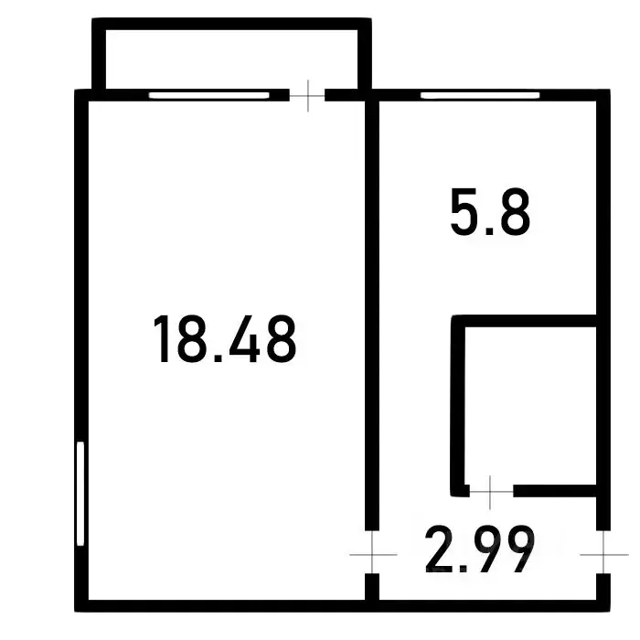 1-к кв. Московская область, Подольск ул. Кирова, 47А (32.1 м) - Фото 1