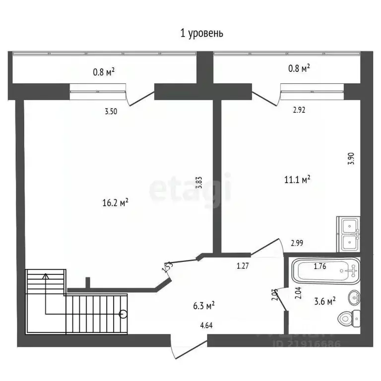 3-к кв. Калининградская область, Пионерский Флотская ул., 15 (94.0 м) - Фото 1