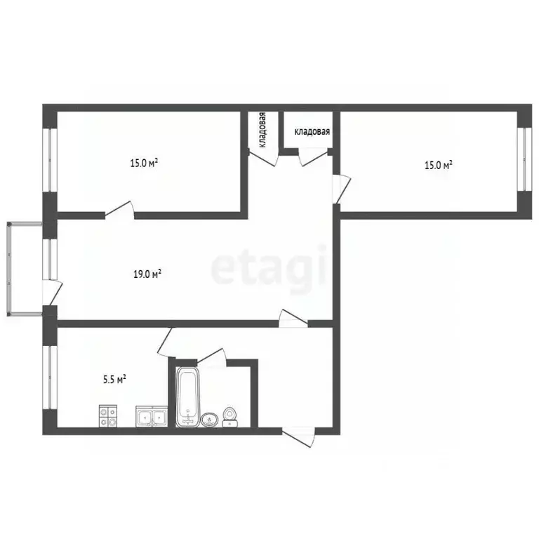 3-к кв. Крым, Ялта муниципальный округ, Симеиз пгт ул. Советская, 7 ... - Фото 2