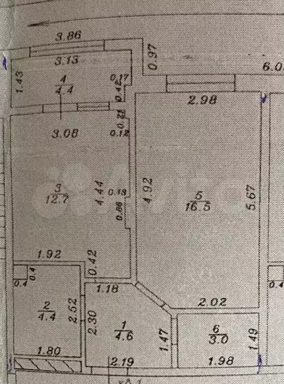 1-к. квартира, 46 м, 1/6 эт. - Фото 0