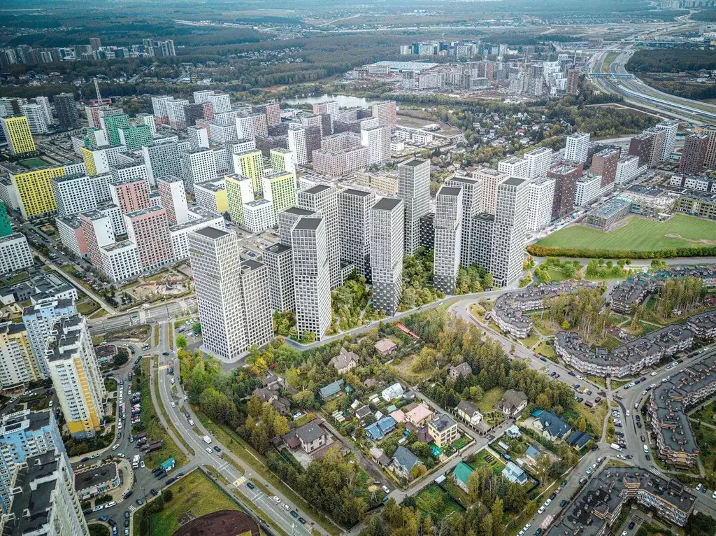 2-к кв. Москва № 174 кв-л, Новые Смыслы жилой комплекс (46.8 м) - Фото 1