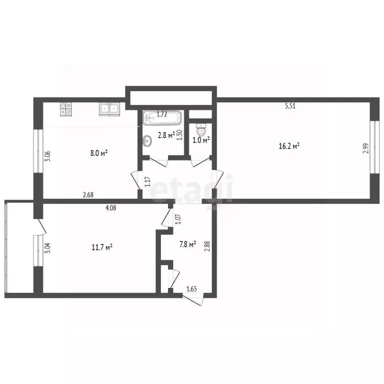 2-к кв. Калининградская область, Калининград Артиллерийская ул., 33 ... - Фото 2
