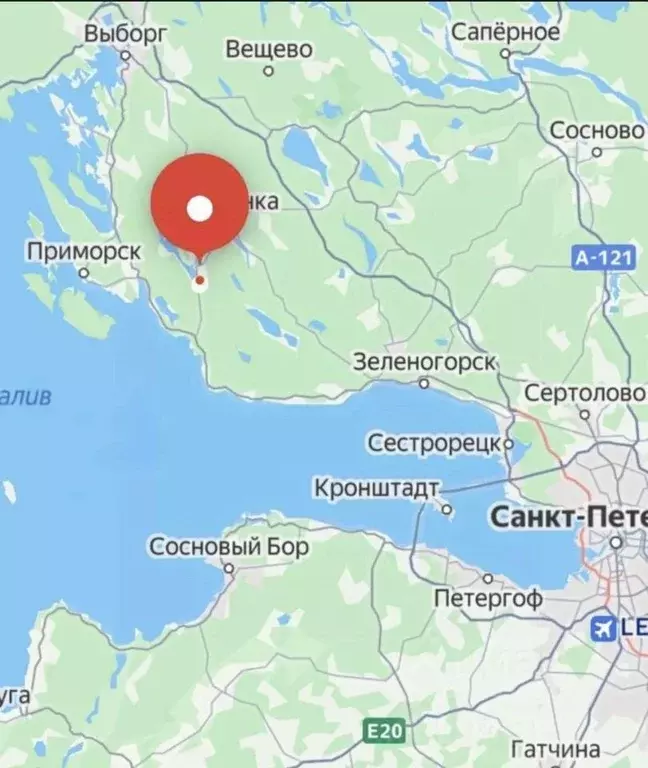 2-к кв. Ленинградская область, Выборгский район, Приморское городское ... - Фото 1