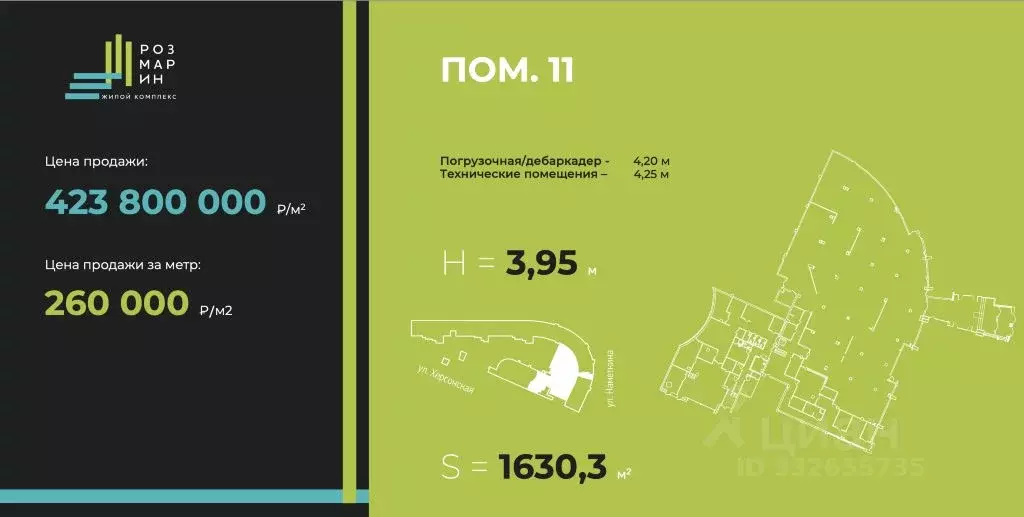 Торговая площадь в Москва Херсонская ул., 43 (1630 м) - Фото 1