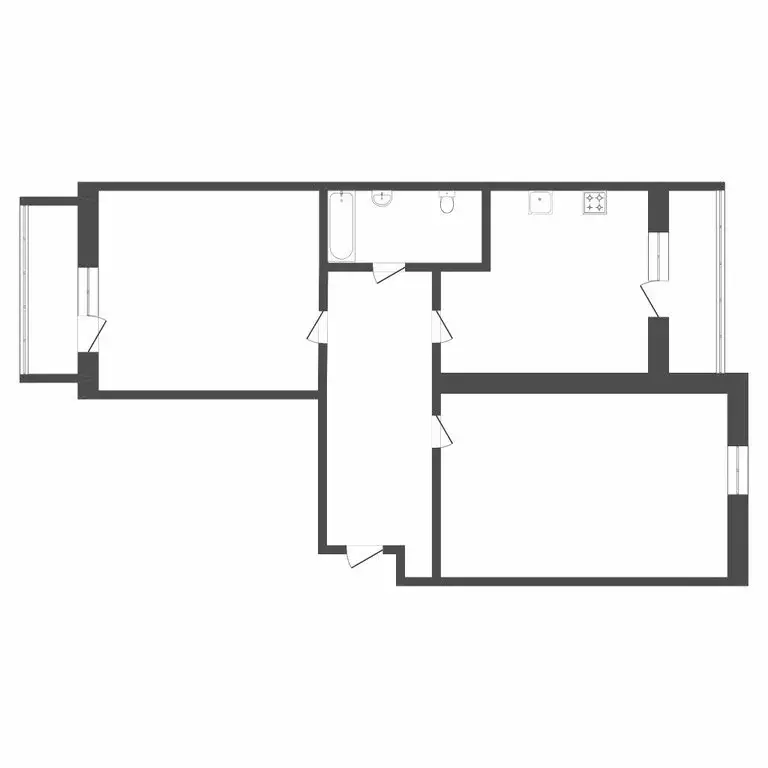2-комнатная квартира: Тюмень, улица Достоевского, 18 (84.1 м) - Фото 1