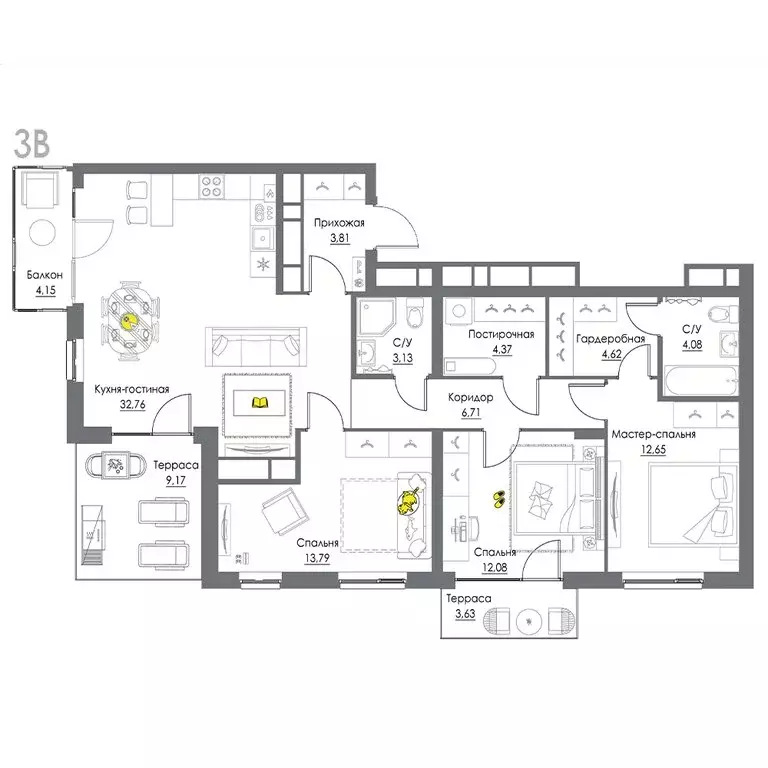 3-комнатная квартира: Тульская область, Щёкино, Ясенковский проезд, ... - Фото 1