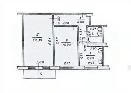 2-к кв. Чувашия, Чебоксары ул. Гузовского, 4 (45.1 м) - Фото 2