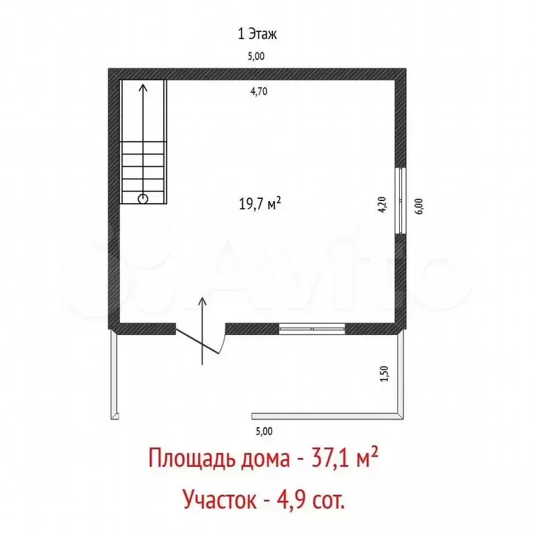 Дом 37,1 м на участке 4,9 сот. - Фото 0