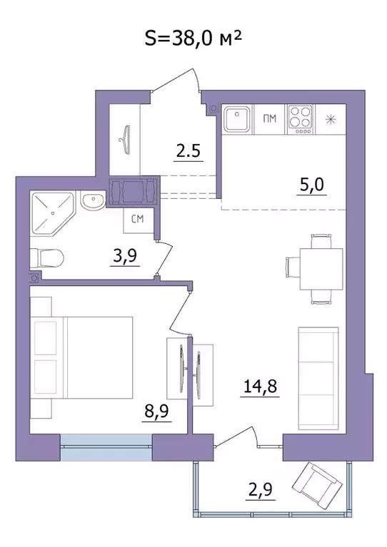 2-к кв. Карелия, Петрозаводск Перевалка-2 мкр,  (38.0 м) - Фото 0