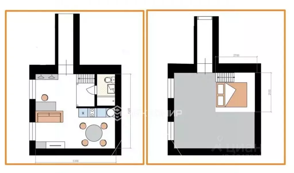 Студия Санкт-Петербург Кадетская линия, 29 (38.3 м) - Фото 2