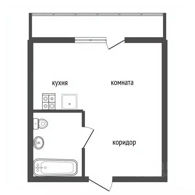 Студия Воронежская область, Воронеж ул. Независимости, 84/3 (17.0 м) - Фото 2