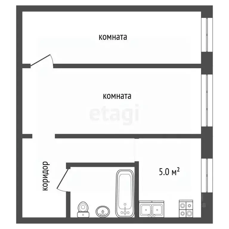 2-к кв. Владимирская область, Муром пос. Механизаторов, 55А (41.2 м) - Фото 1